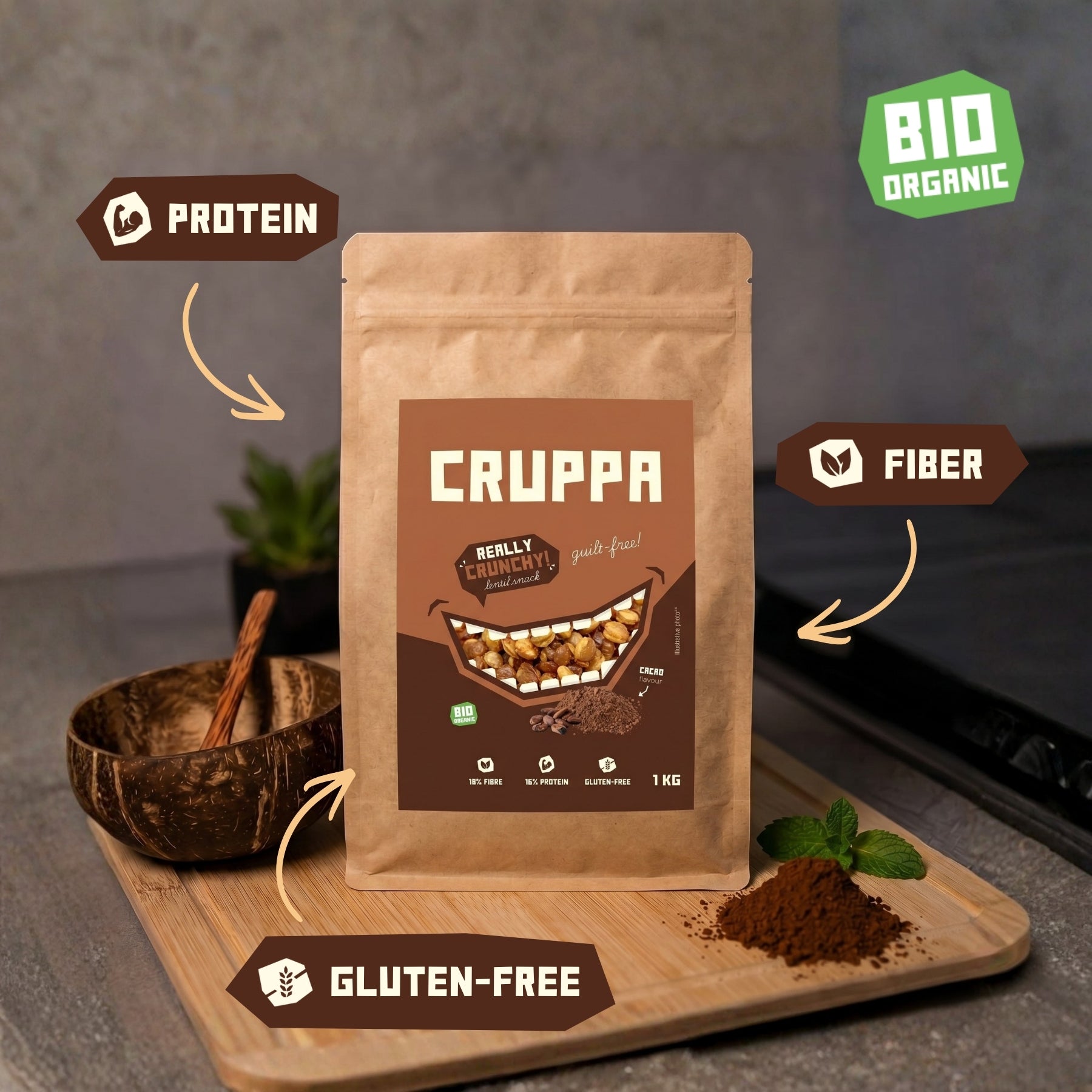 CRUPPA - Kakao BIO - 1 kg