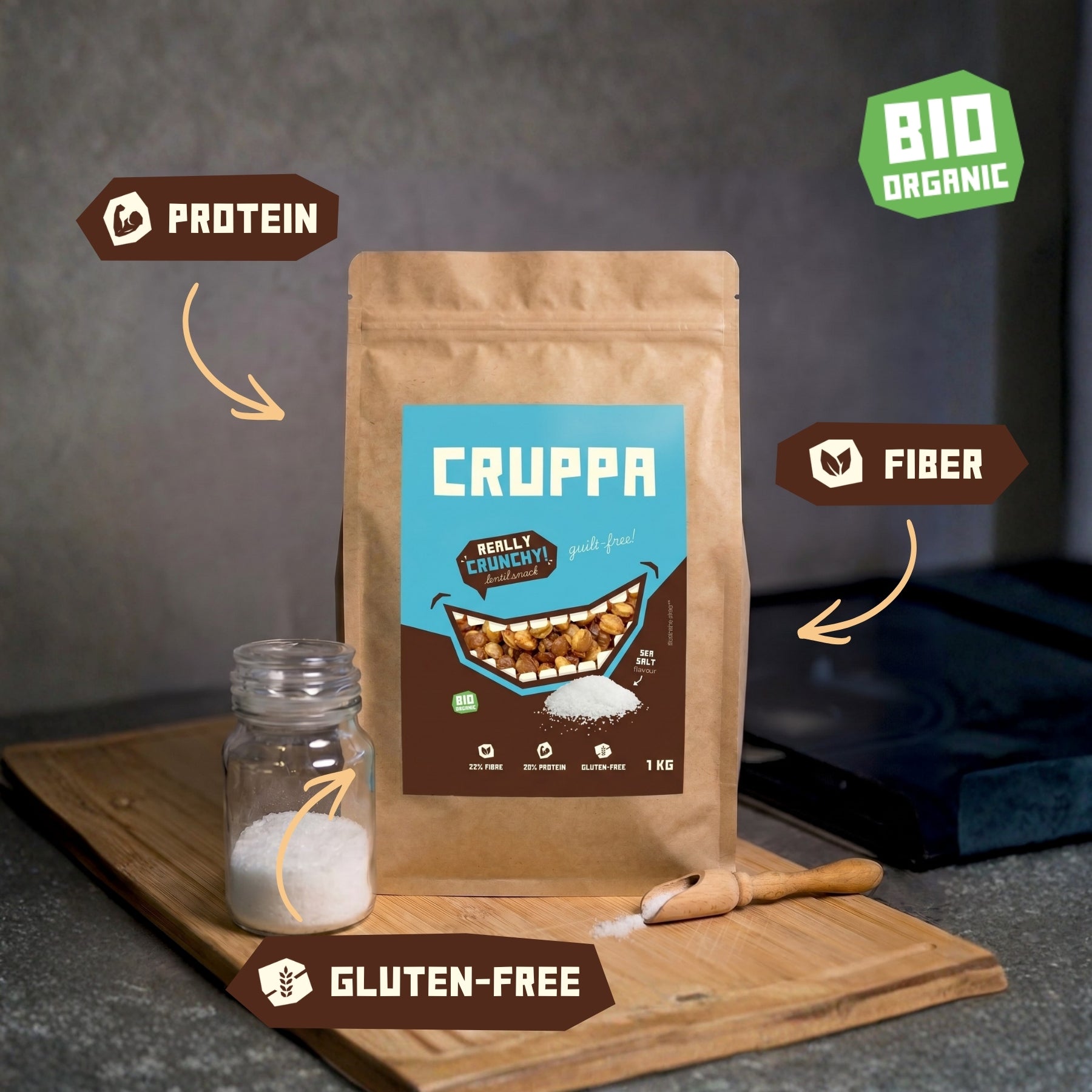 CRUPPA - Meersalz BIO - 1 kg